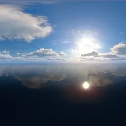 Sunny with some clouds during the day