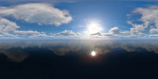 Sunny with some clouds during the day