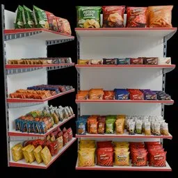 Arranged Raw Store Display