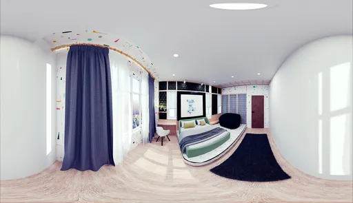 Bright Modern Bedroom  View