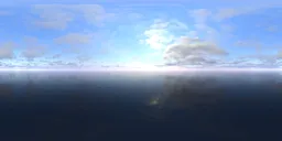 Real cloudy sky over sea