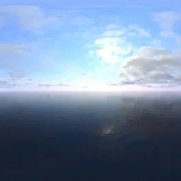 Real cloudy sky over sea