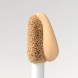 Liquid drop on brush