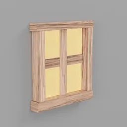 Rectangular Wooden Window