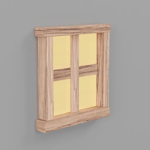 Rectangular Wooden Window