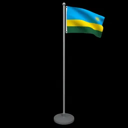 Animated Flag of Rwanda