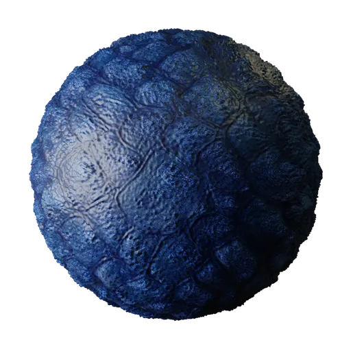 Cobalt Reptile Scale Hide