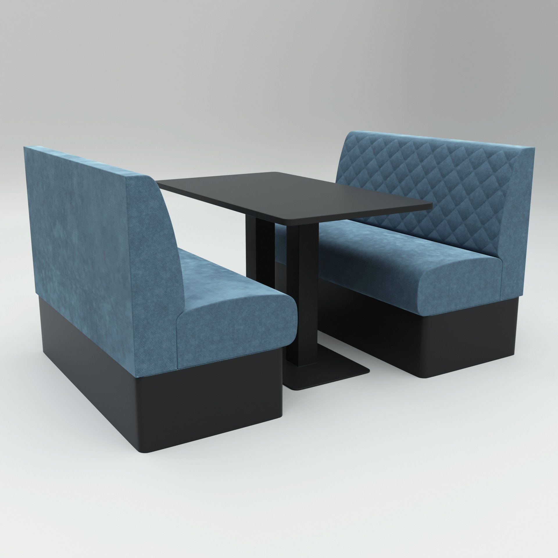 Food Service Seating- Booth Set for Restaurant or Food Service 3D model