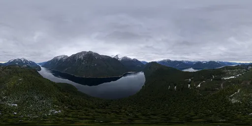 Overcast Sky Aerial Mountains