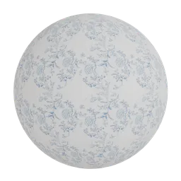 Chinoiserie floral wallpaper