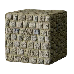 Realistic Pavers09 texture for 3D modeling in Blender, high-quality PBR asset for virtual paving materials.