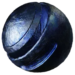 Metal Rust Blue Foil