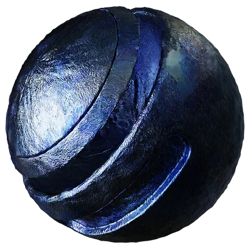 Metal Rust Blue Foil