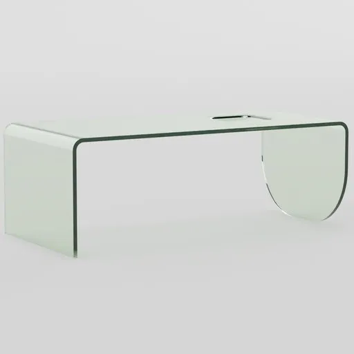 Glass coffee table