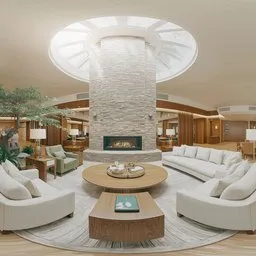 Luxury Lounge Interior HDRI
