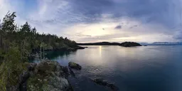 Cloudy Sunrise Sky at Ocean Coast