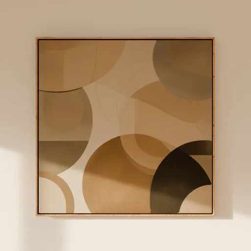 Framed Wall Art — Overlapping Circles