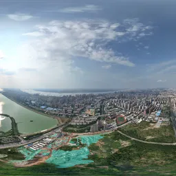 Highsky green forest green lake