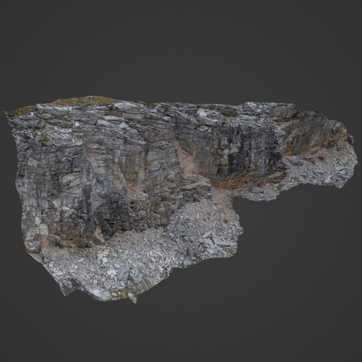 Rocky Cliff Photoscan | Terrains models | BlenderKit