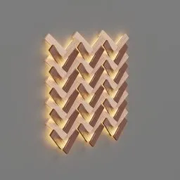 Decorative wooden lamp
