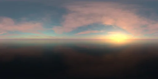 Golden Sunset Clouds HDRI