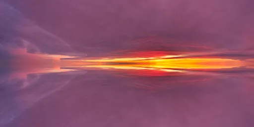 Infinite Real Sky - Dramatic Red