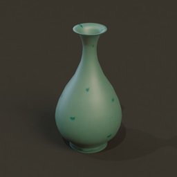 Vase((Celadon with spots)