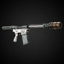 Apocalyptic Game-Ready Guns + 4K Textures | BlenderKit Series