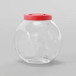 Retro Glass Candy Jar