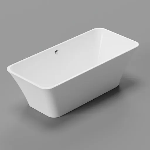Curved Square Freestanding Bathtub