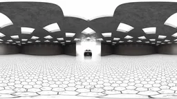 Geometric Skylight Car Hall HDRI