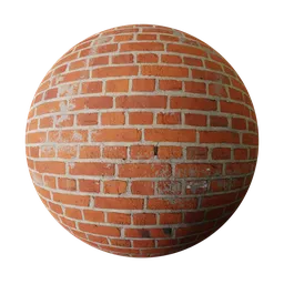High-quality PBR brick wall material for 3D modeling in Blender, suitable for realistic architectural visualization.