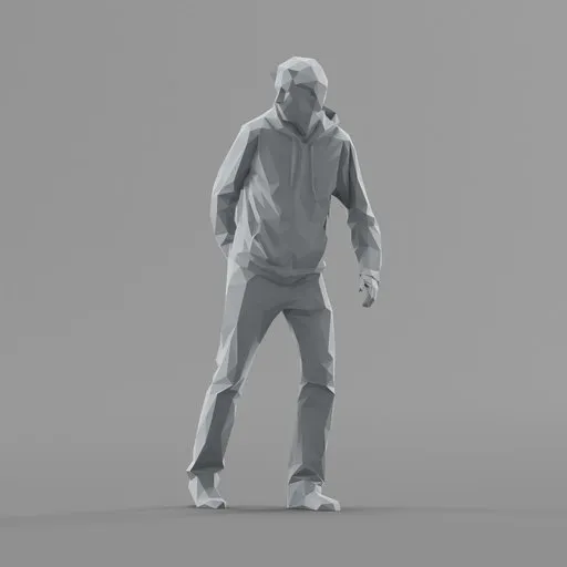 Lowpoly Male Walking