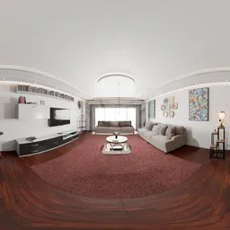 Warm Contemporary Living Room