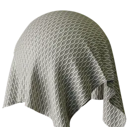 Geometric White Jacquard