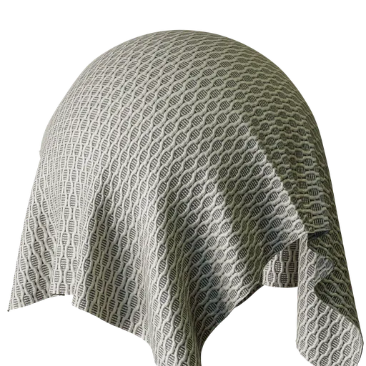 Geometric White Jacquard