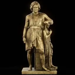 Brass Bertel with the goddess of hope