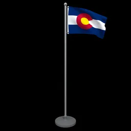 Animated Flag of Colorado State