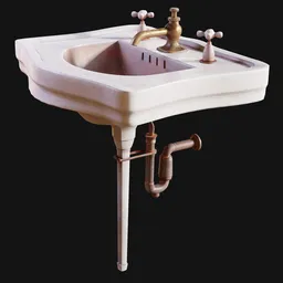 Pedestal Bathroom Sink Dirty