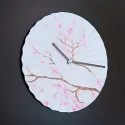 Porcelain Sakura Clock