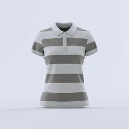 Classic Striped Polo Shirt