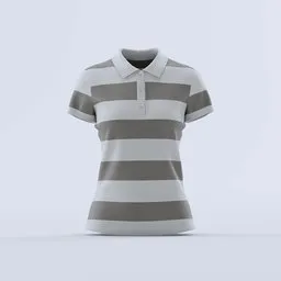 Classic Striped Polo Shirt