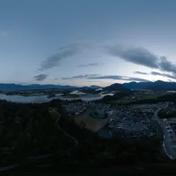 Aerial Twilight Sky Canadian Nature