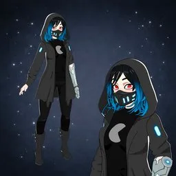 Cyberpunk Stylized Girl