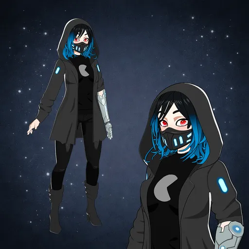 Cyberpunk Stylized Girl