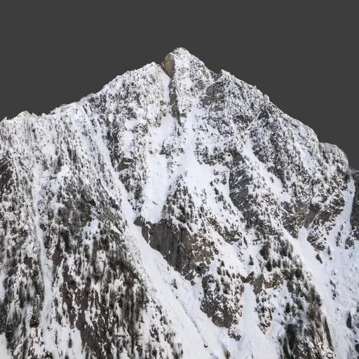 Snow Mountain Top Photoscan