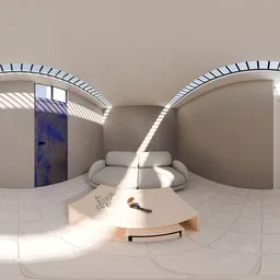 Minimal Skylight Room Interior