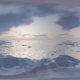 Calm Ocean Sunset Sky