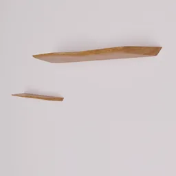 "Wall shelf BuzziPlank for Blender 3D - Solid Oak Wooden Shelves for Bedroom - Buy at Archiproducts.com"