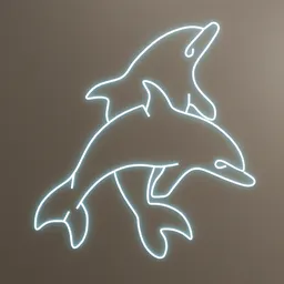 Dolphin Neon Sign LED